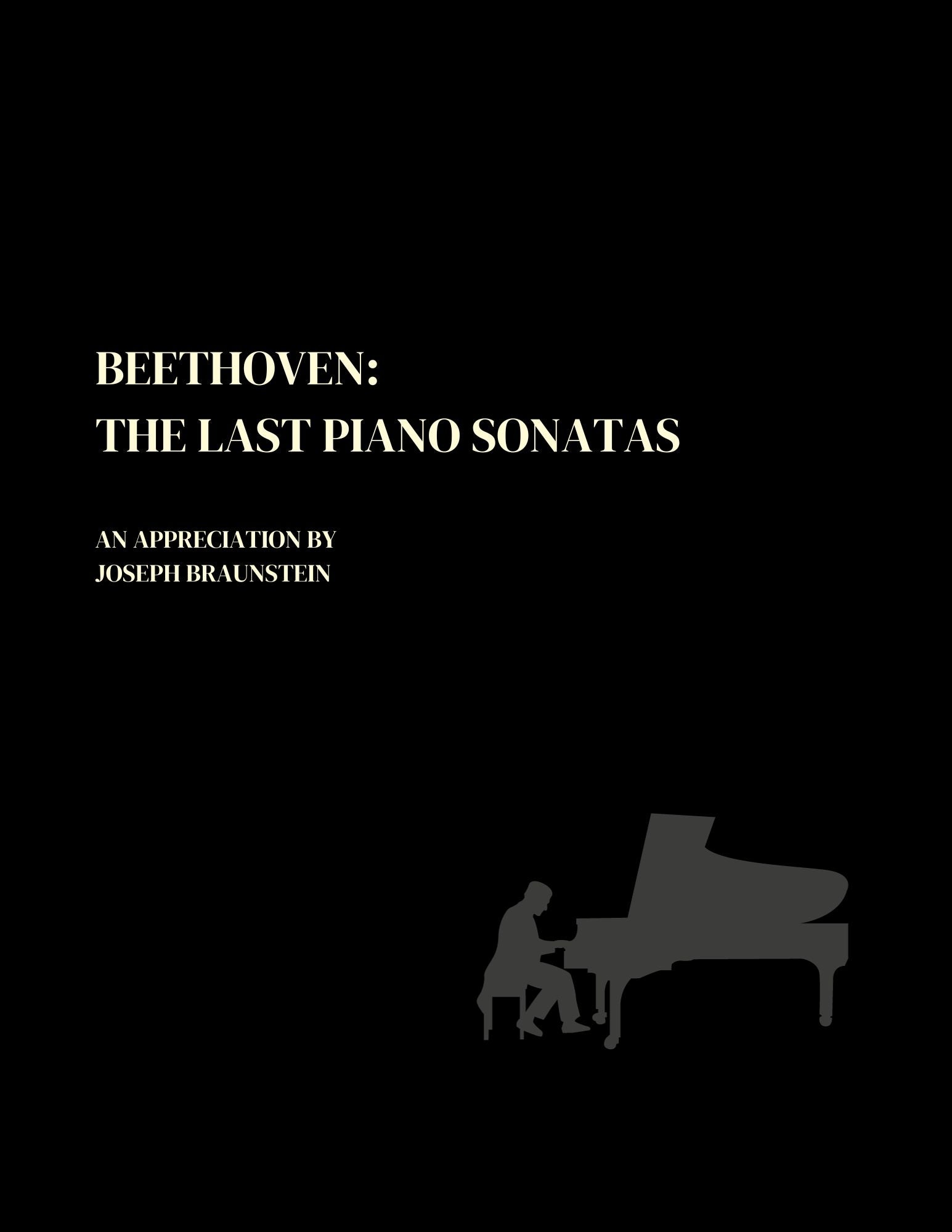Beethoven: The Last Piano Sonatas