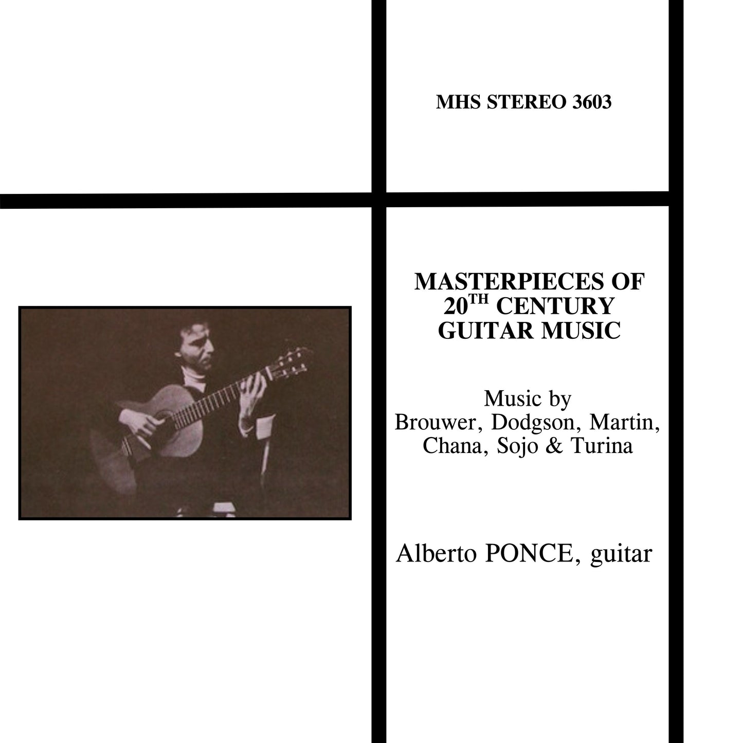20th Century Masterpieces for Guitar - Alberto Ponce