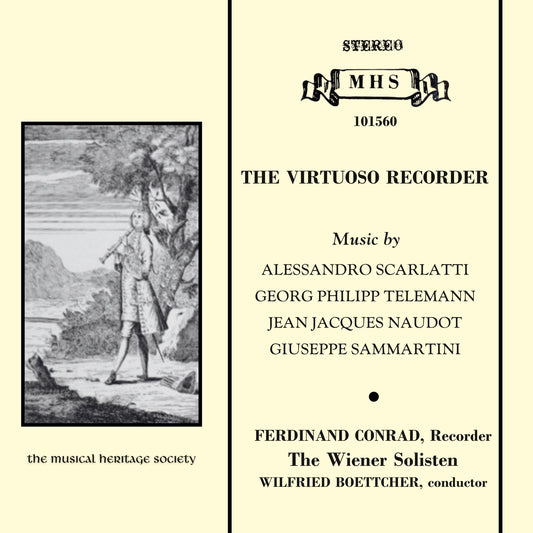 The Virtuoso Recorder: Works by Nadout, Sammartini, Telemann, Scarlatti - Conrad, The Wiener Solisten