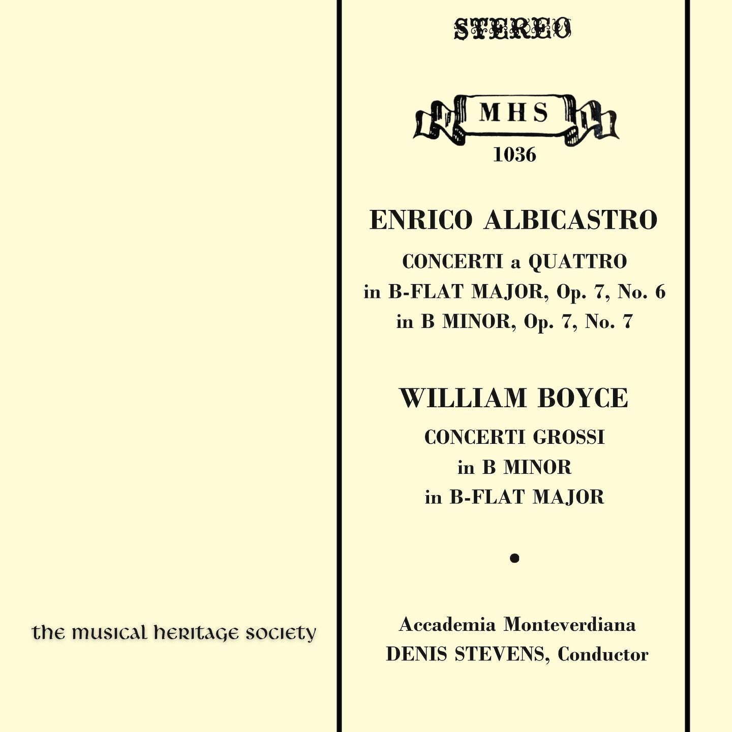 Albicastro: Concerto a 4 in B-flat Major, Op. 7, No. 6 III. Grave e spiritoso - Adagio