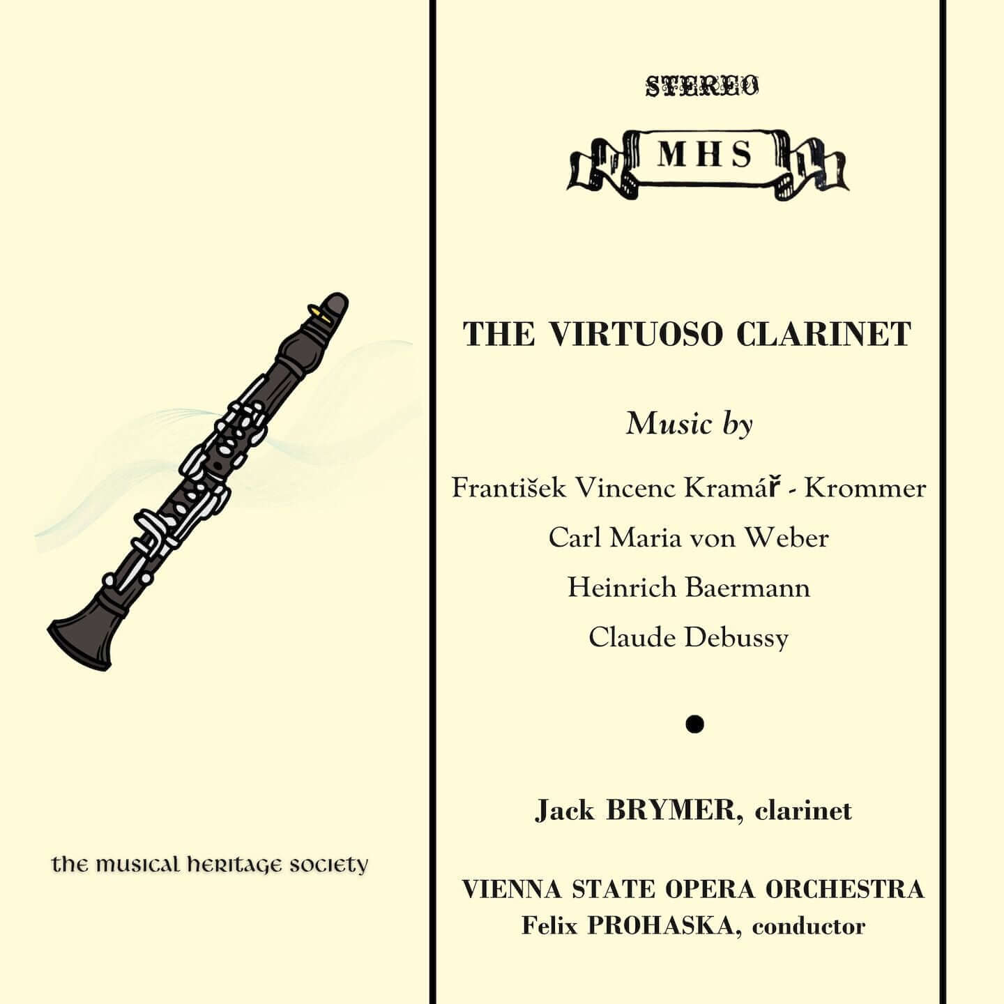 The Virtuoso Clarinet - Jack Brymer, Vienna State Opera Orchestra
