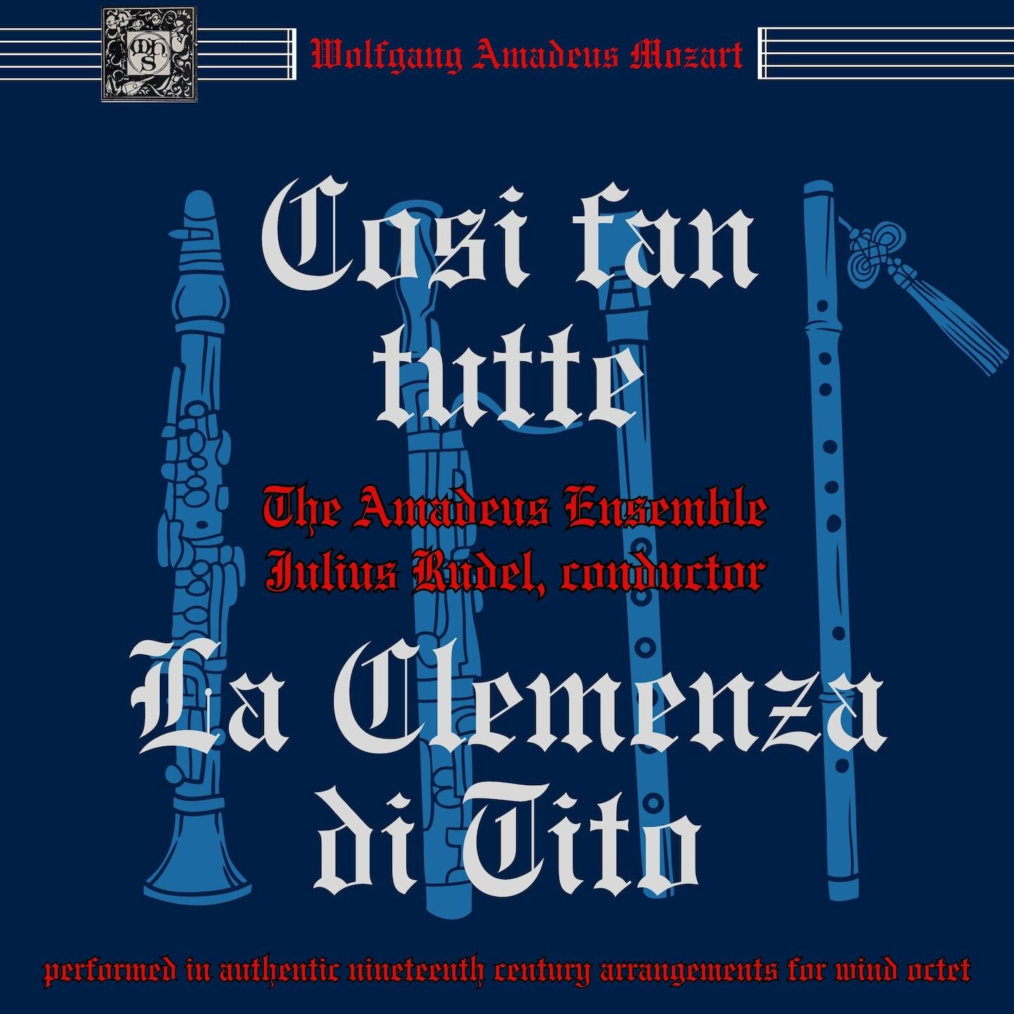 Così fan tutte, K. 588: I. E la fede delle femine (arr. for woodwinds and string bass by Johann Nepomuk Wendt)