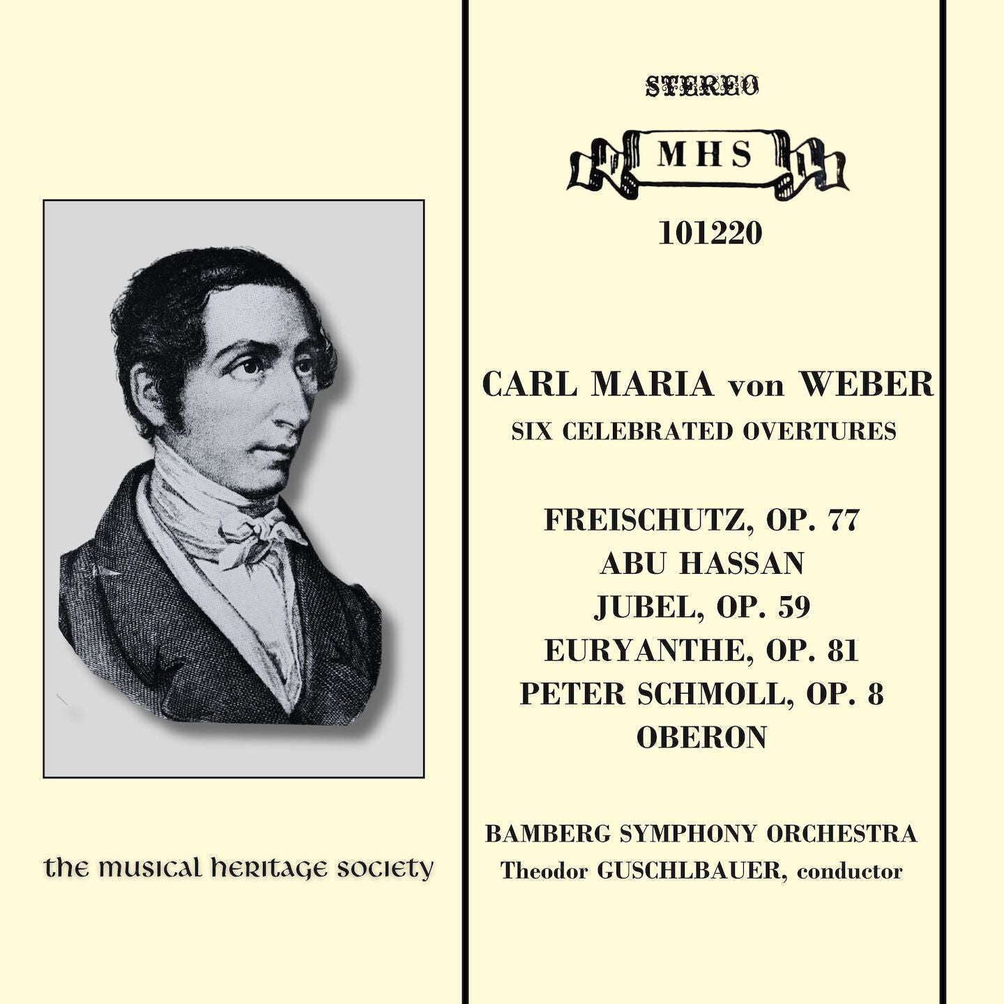 Weber: Six Celebrated Overtures - Bamberg Symphony Orchestra, Theodor Gulschbauer