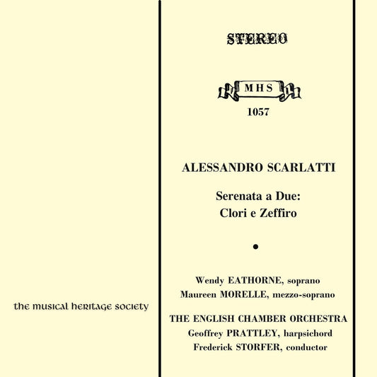SCARLATTI: Clori e Zeffiro (Serenade a Due) - English Chamber Orchestra, Wendy Eathhorne, Maureen Morelle