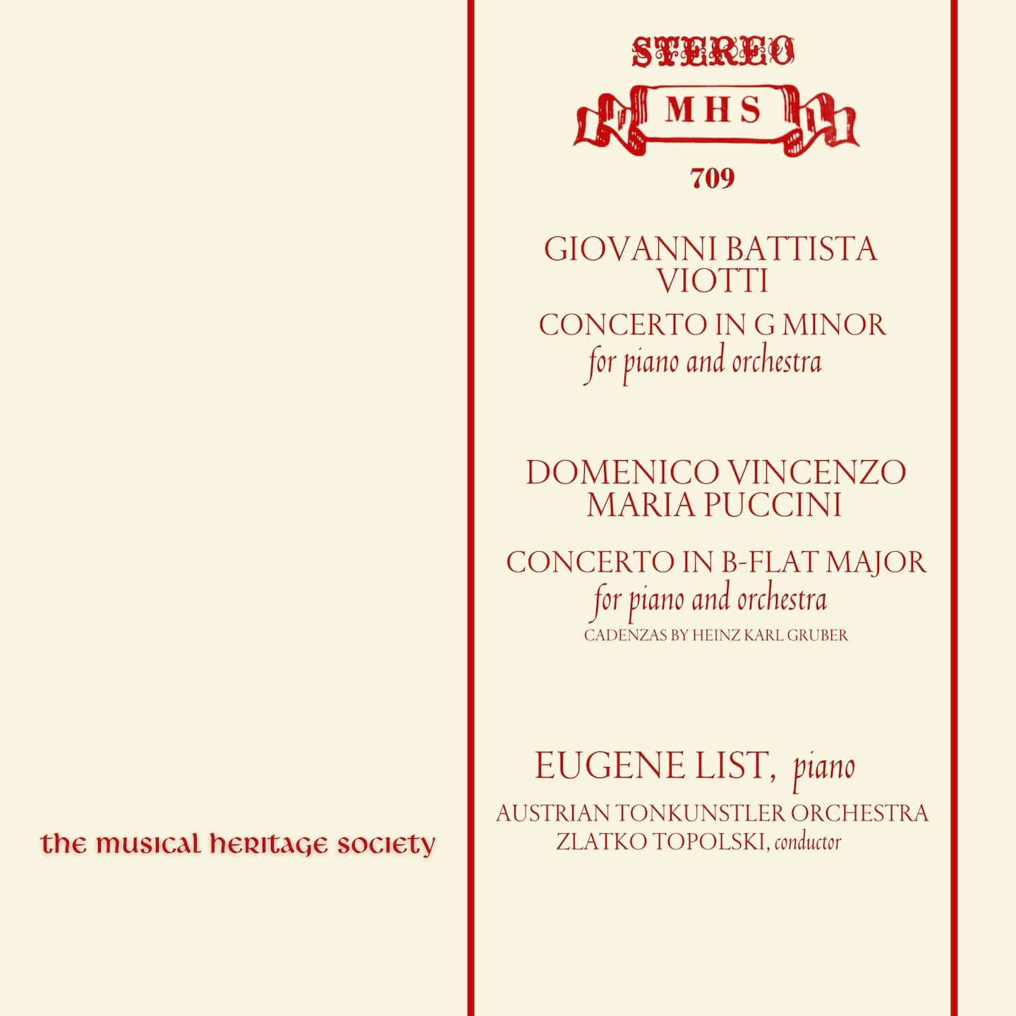 PUCCINI, D: Piano Concerto in B-Flat Major - I. Allegretto