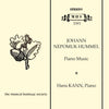 Hummel: Piano Music - Hans Kann, fortepiano