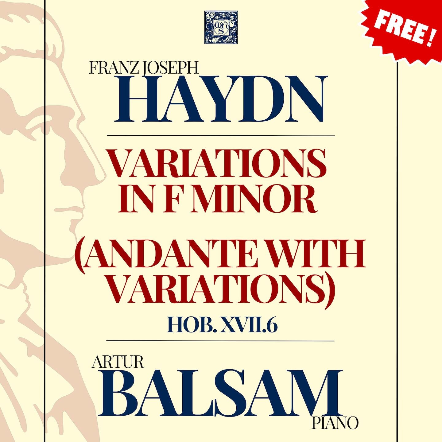 Haydn: Variations in F Minor (Andante with Variations), Hob. XVII:6