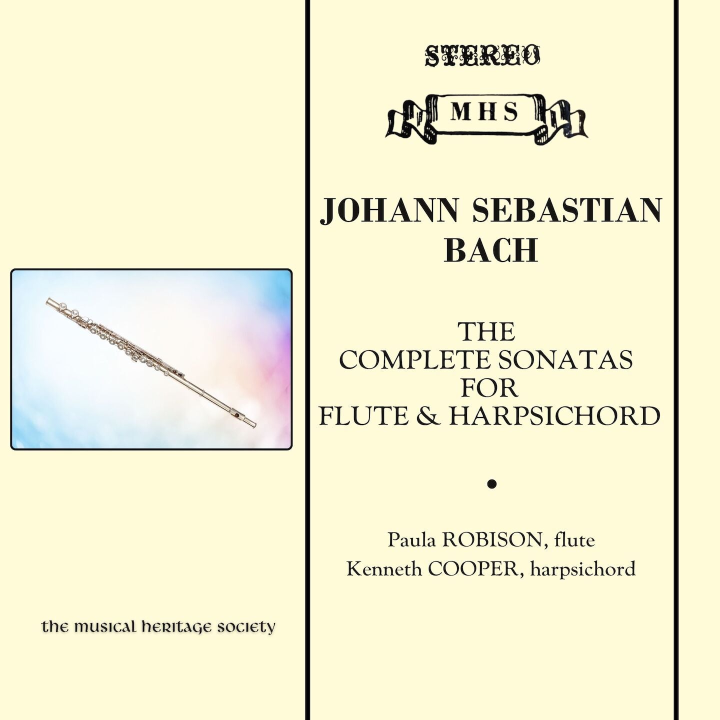 Bach: The Complete Sonatas for Flute & Harpsichord - Paula Robison, Kenneth Cooper