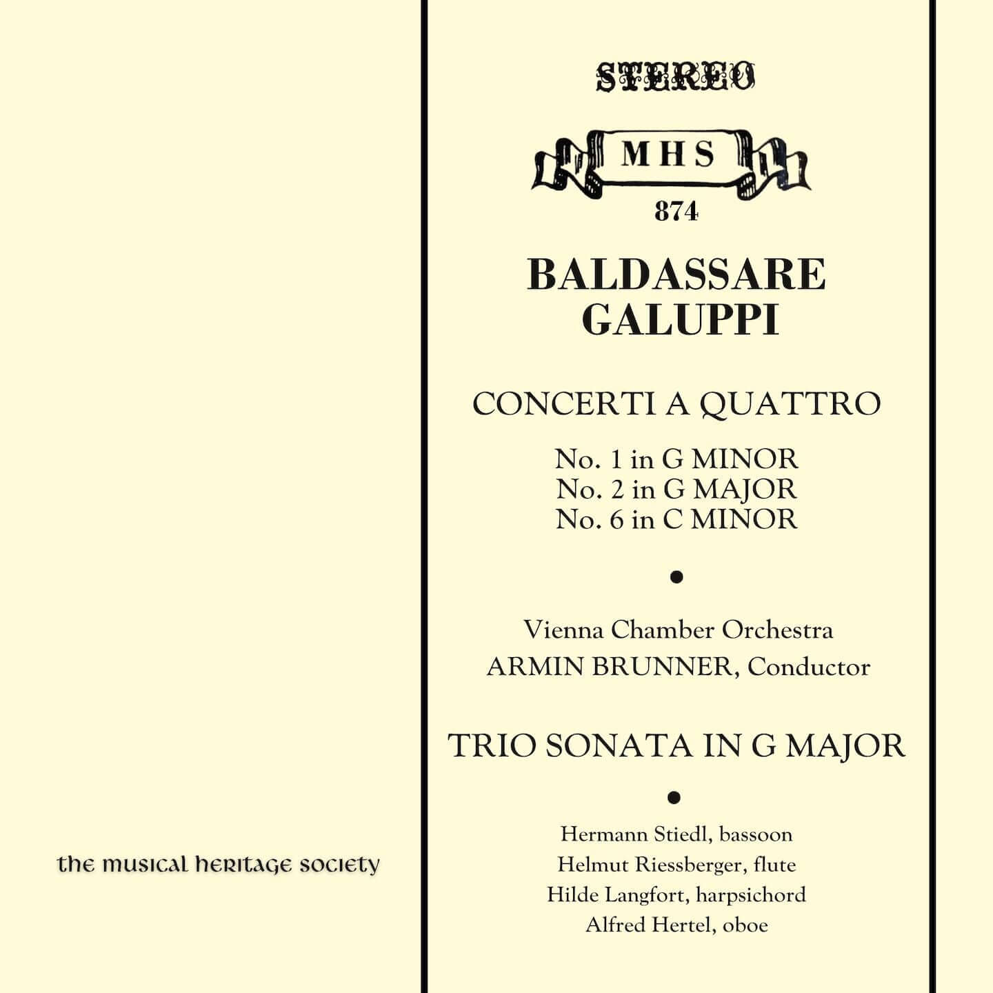 Trio Sonata In G Major II. Andante