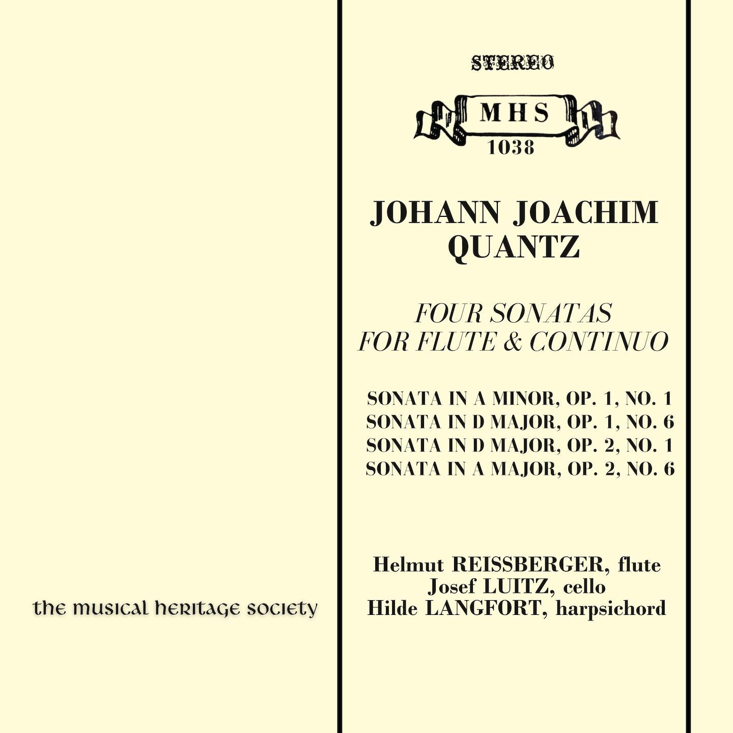 Quantz: Four Sonatas for Flute and Continuo