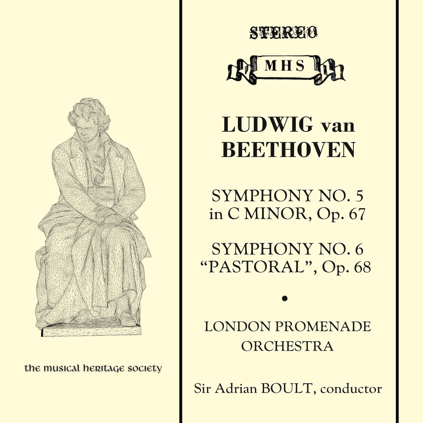 Beethoven: Symphonies 5 & 6 - Adrian Boult, London Promenade Orchestra