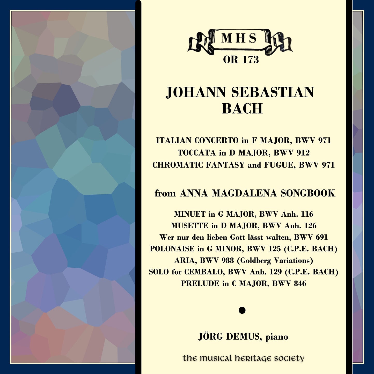 Bach: Italian Concerto, Chromatic Fantasy & Fugue and Other Works - Jörg Demus