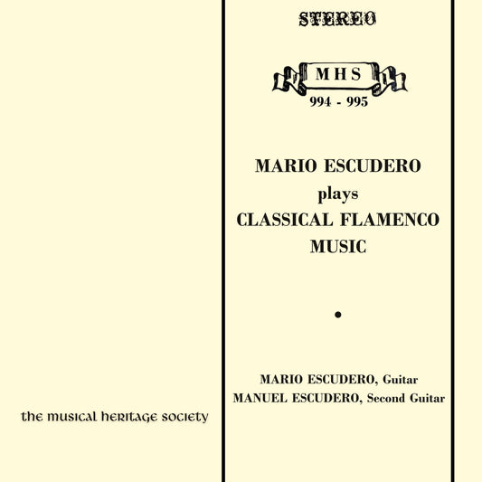 MARIO ESCUDERO PLAYS CLASSICAL FLAMENCO MUSIC