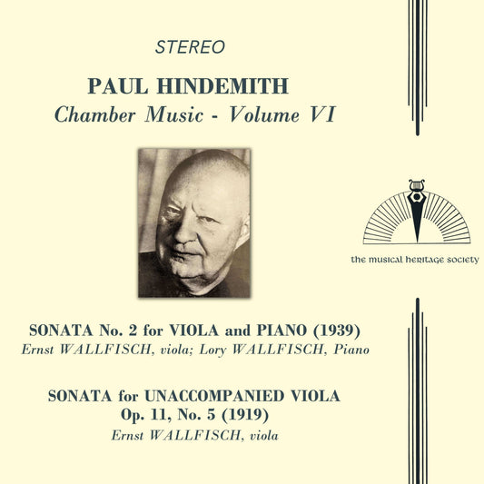 Hindemith: Chamber Music, Vol. VI - Ernst & Lory Wallfisch