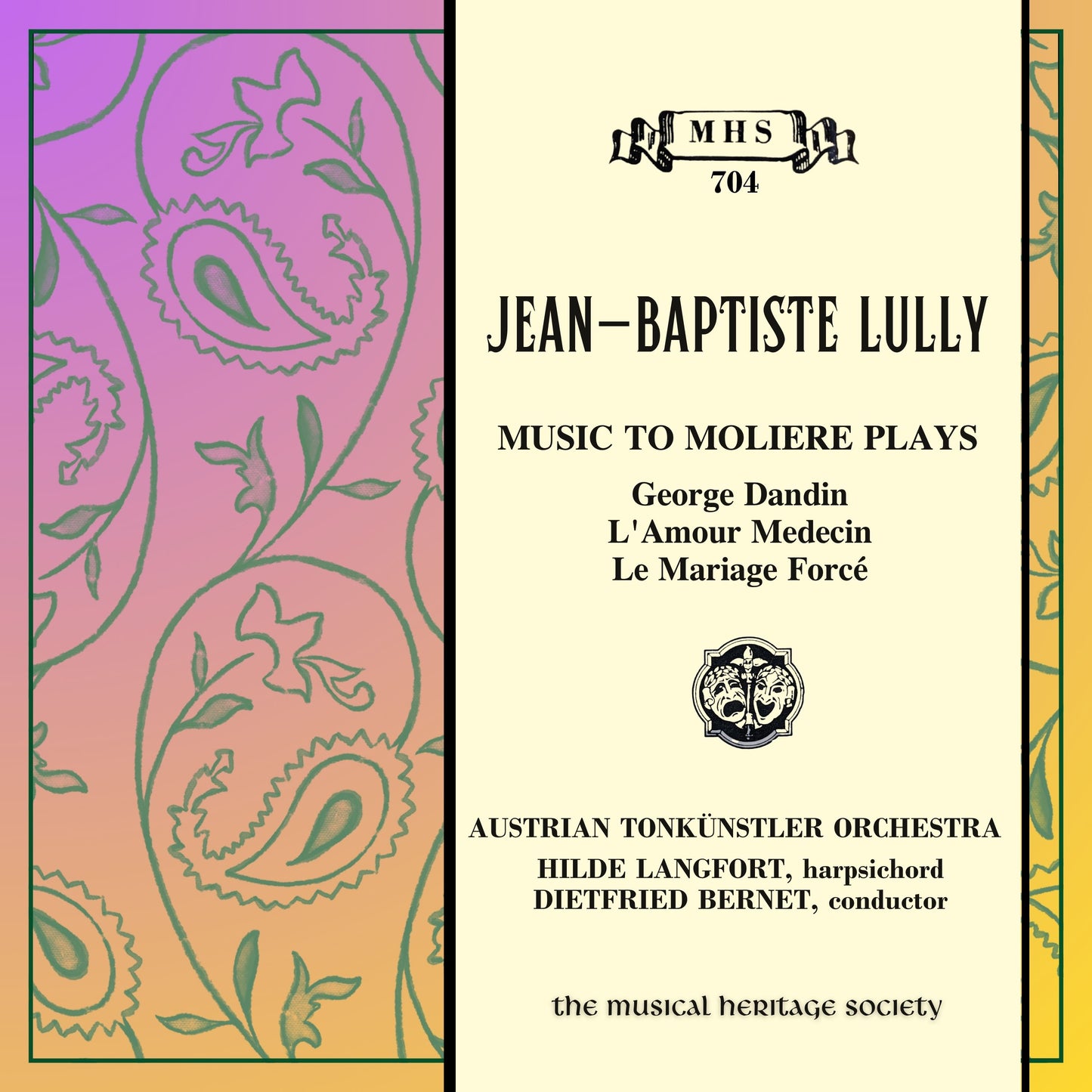 Lully: Music to Moliere Plays - Austrian Tonkunstler Orchestra