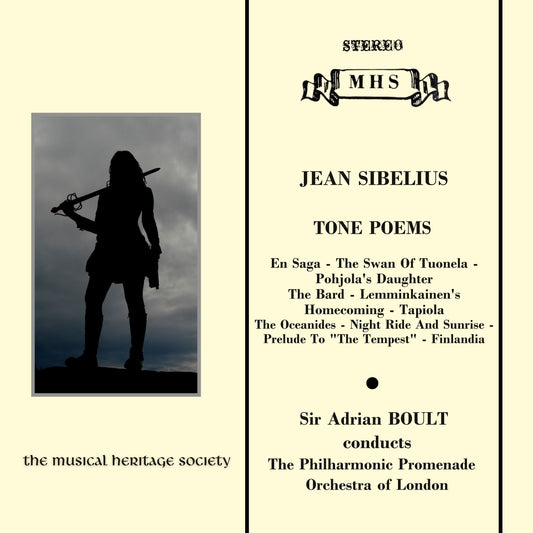SIBELIUS: TONE POEMS - Sir Adrian Boult, Promenade Philharmonic Orchestra of London