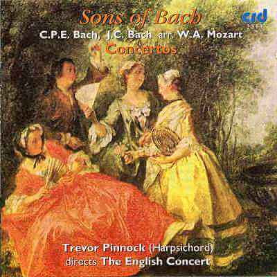 SONS OF BACH (C.P.E. BACH & J.C. BACH arr. by MOZART) - ENGLISH CONCERT, TREVOR PINNOCK (COMPACT DISC)