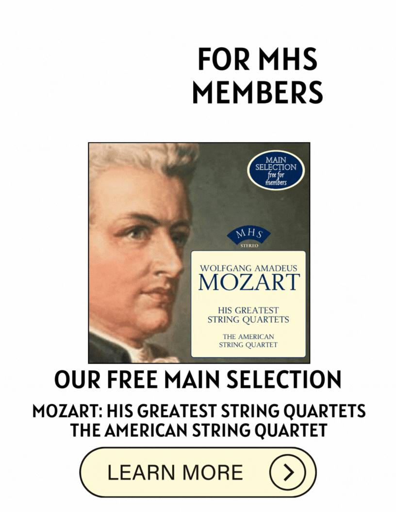 THE MUSICAL HERITAGE SOCIETY GREAT MUSIC FOR ALL The Musical