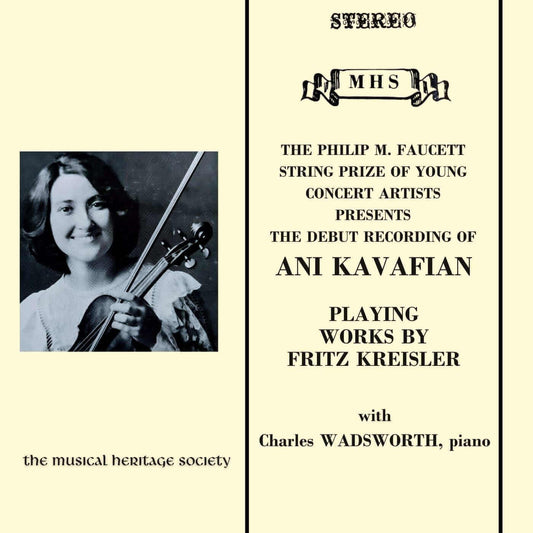 ANI KAVAFIAN PLAYS KREISLER