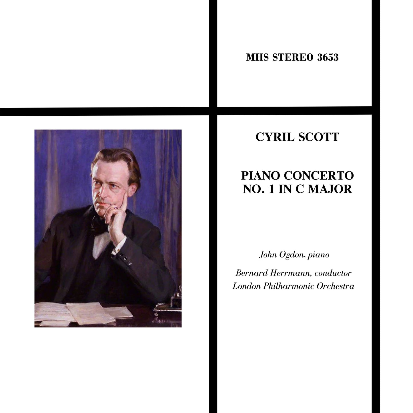 Scott: Piano Concerto No. 1 - Ogdon, Herrmann, London Philharmonic