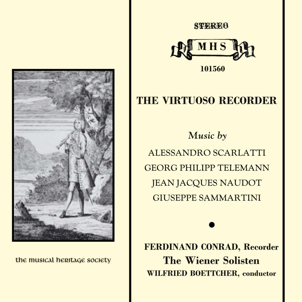 The Virtuoso Recorder: Works by Nadout, Sammartini, Telemann, Scarlatti - Conrad, The Wiener Solisten
