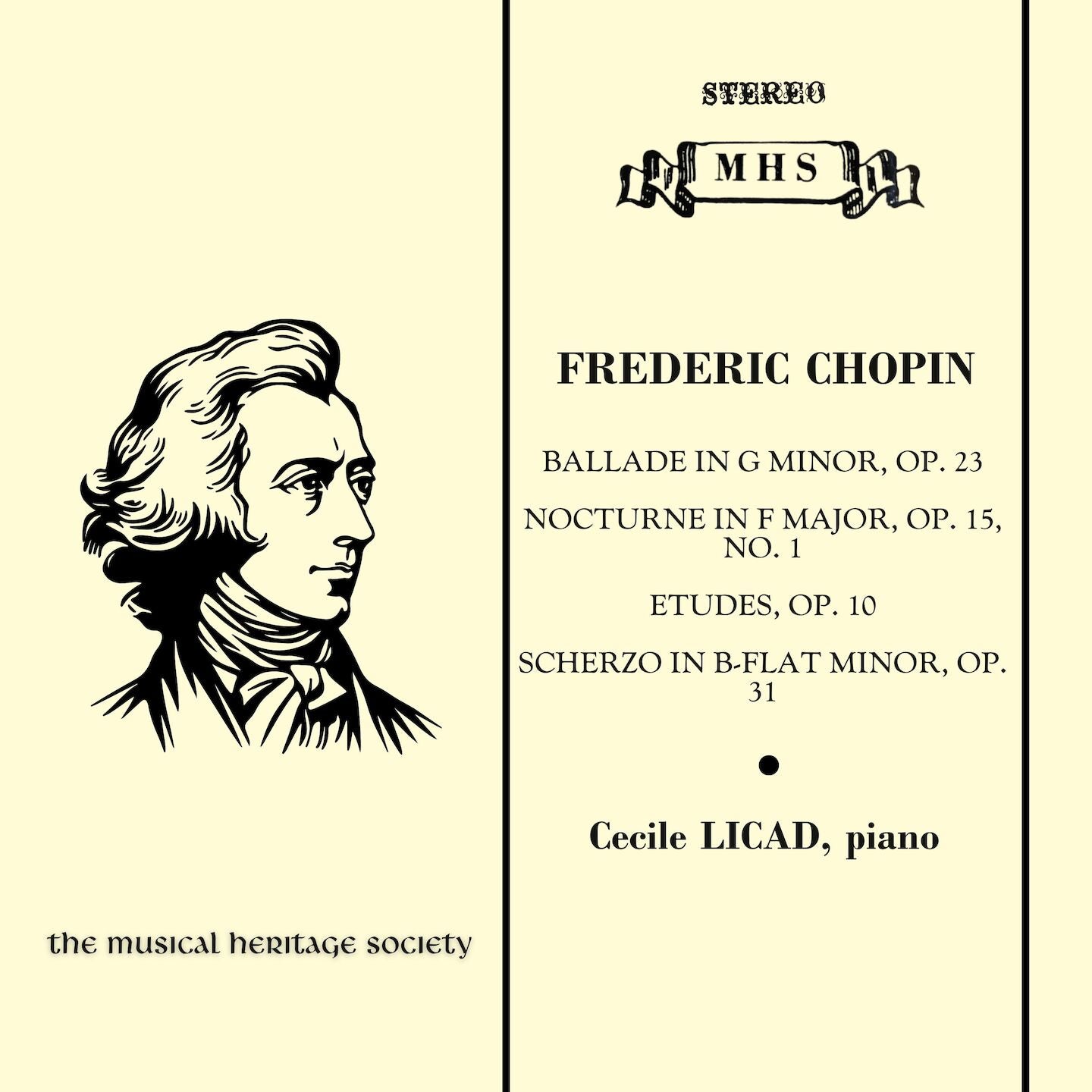 Chopin: Ballade, Nocturne, Etudes, Op. 10 & Scherzo in B-Flat Minor - Cecile Licad