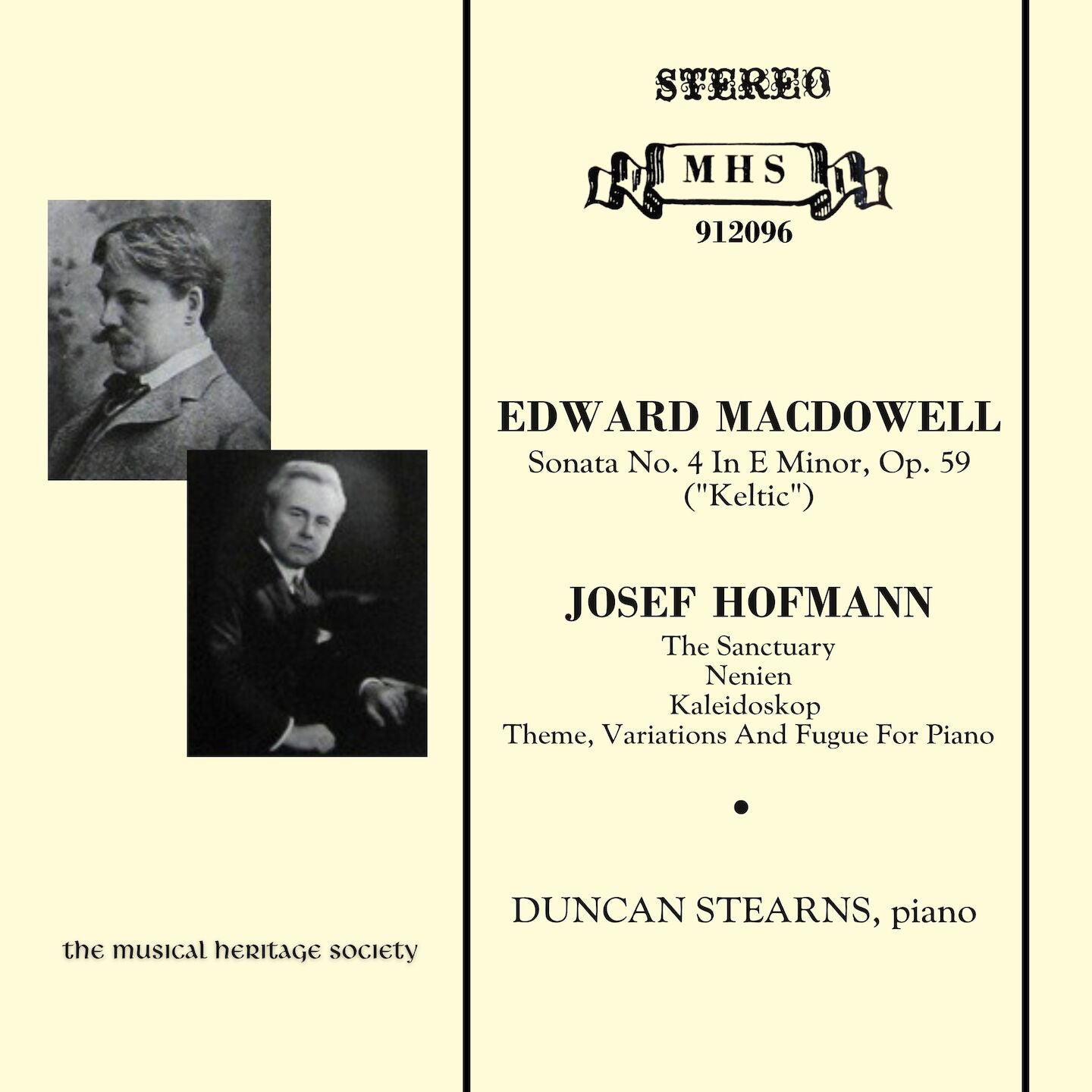 Hofmann & MacDowell: Piano Works - Duncan Stearns