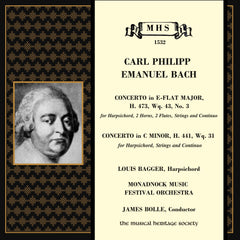 BACH, CARL PHILIPP EMANUEL: Concertos for Harpsichord - Louis Bagger, Monadnock Music Festival