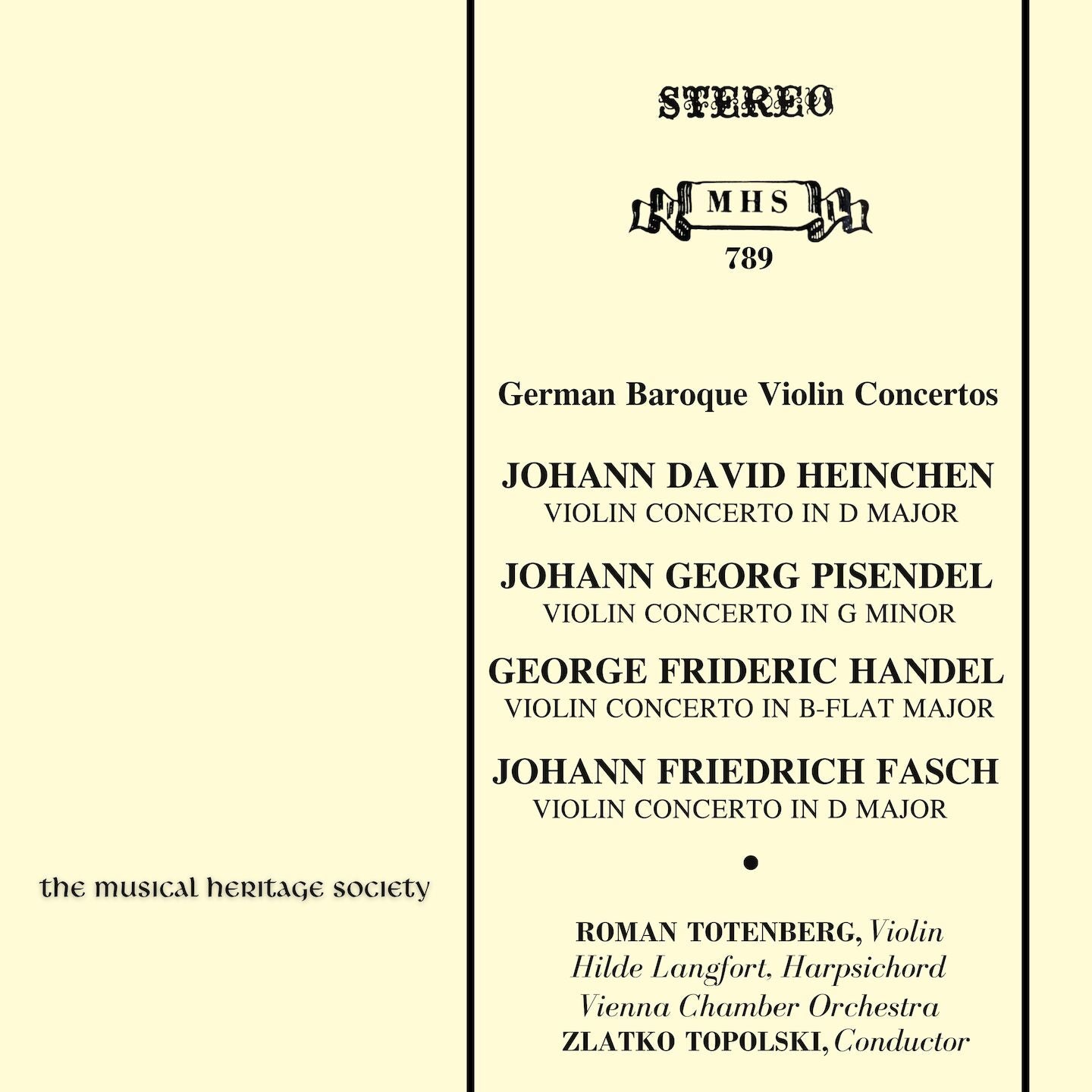 HANDEL: Violin Concerto in B-Flat Major, HWV 288: I. Andante