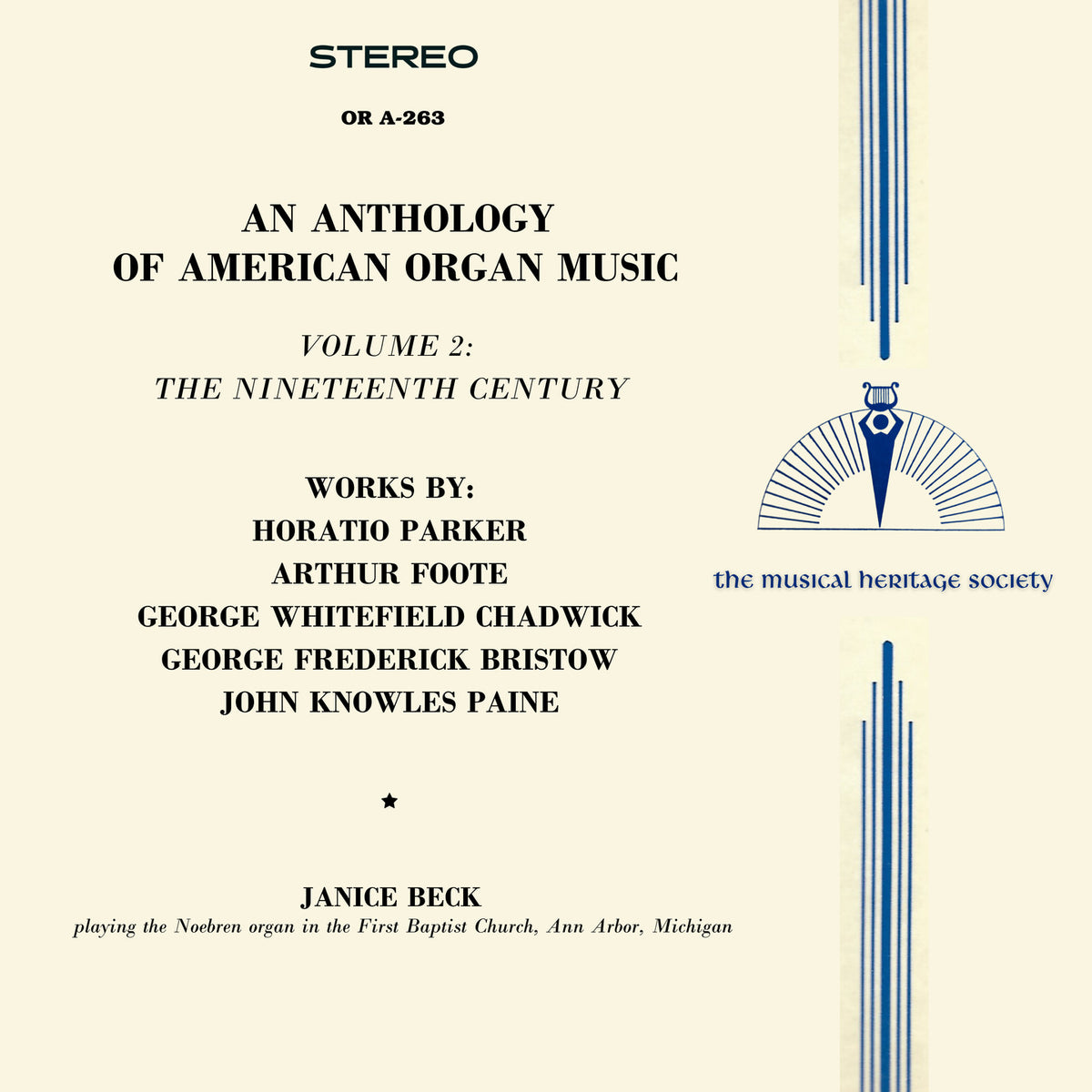 An Anthology of American Organ Music, Vol. 2 - The Nineteenth Century