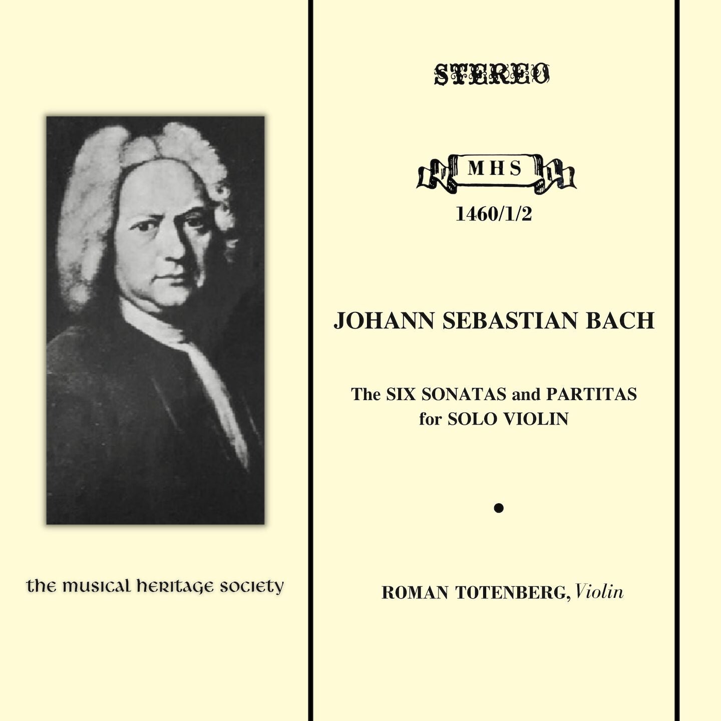 BACH: THE SONATAS AND PARTITAS FOR SOLO VIOLIN - Roman Totenberg