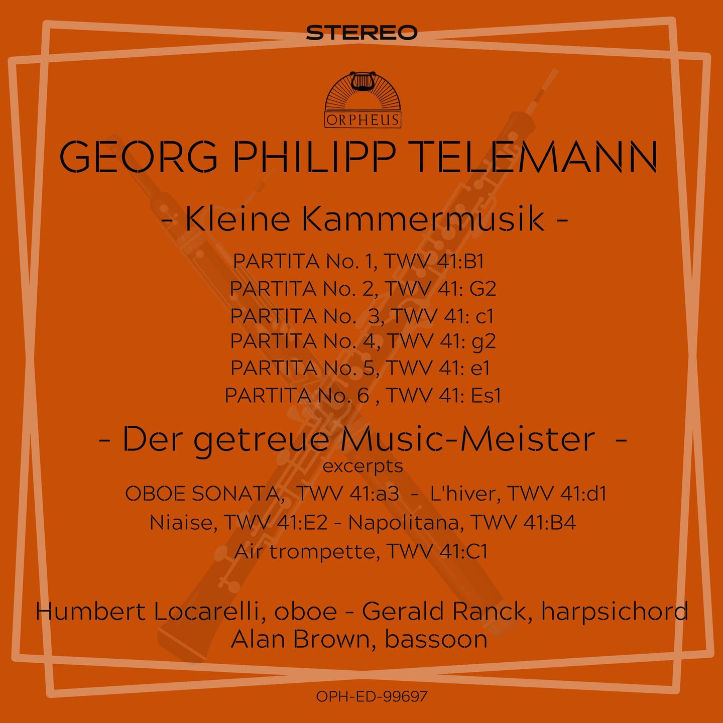 Telemann: Kleine Kammermusik, Der getrueue Music-Meister (excerpts)