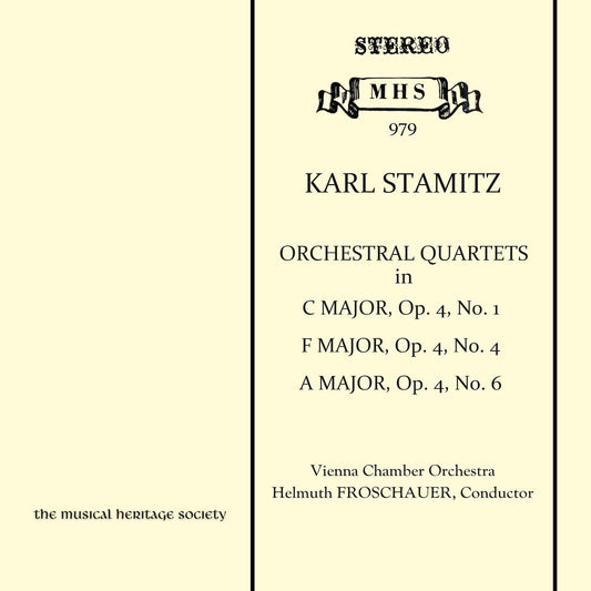 Stamitz: Orchestral Quartets - Vienna Chamber Orchestra