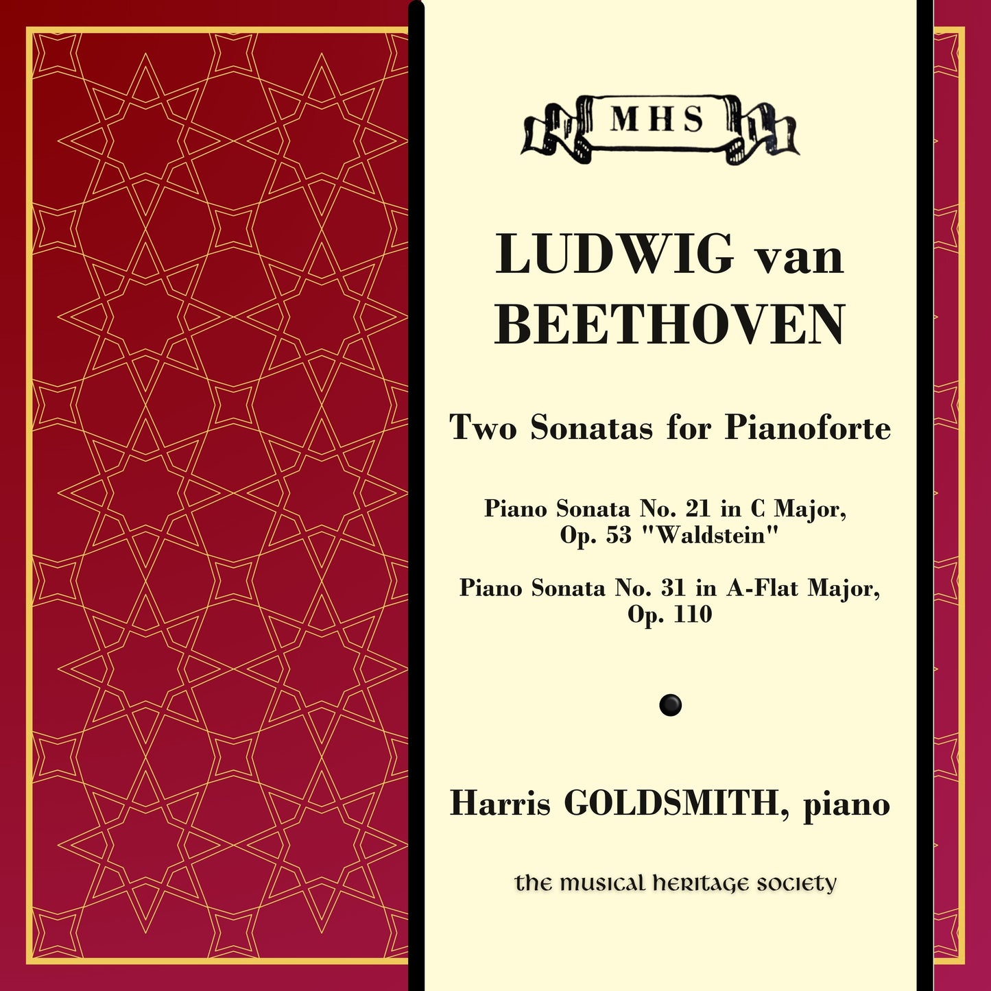 Beethoven: Two Sonatas for Pianoforte - Harris Goldsmith