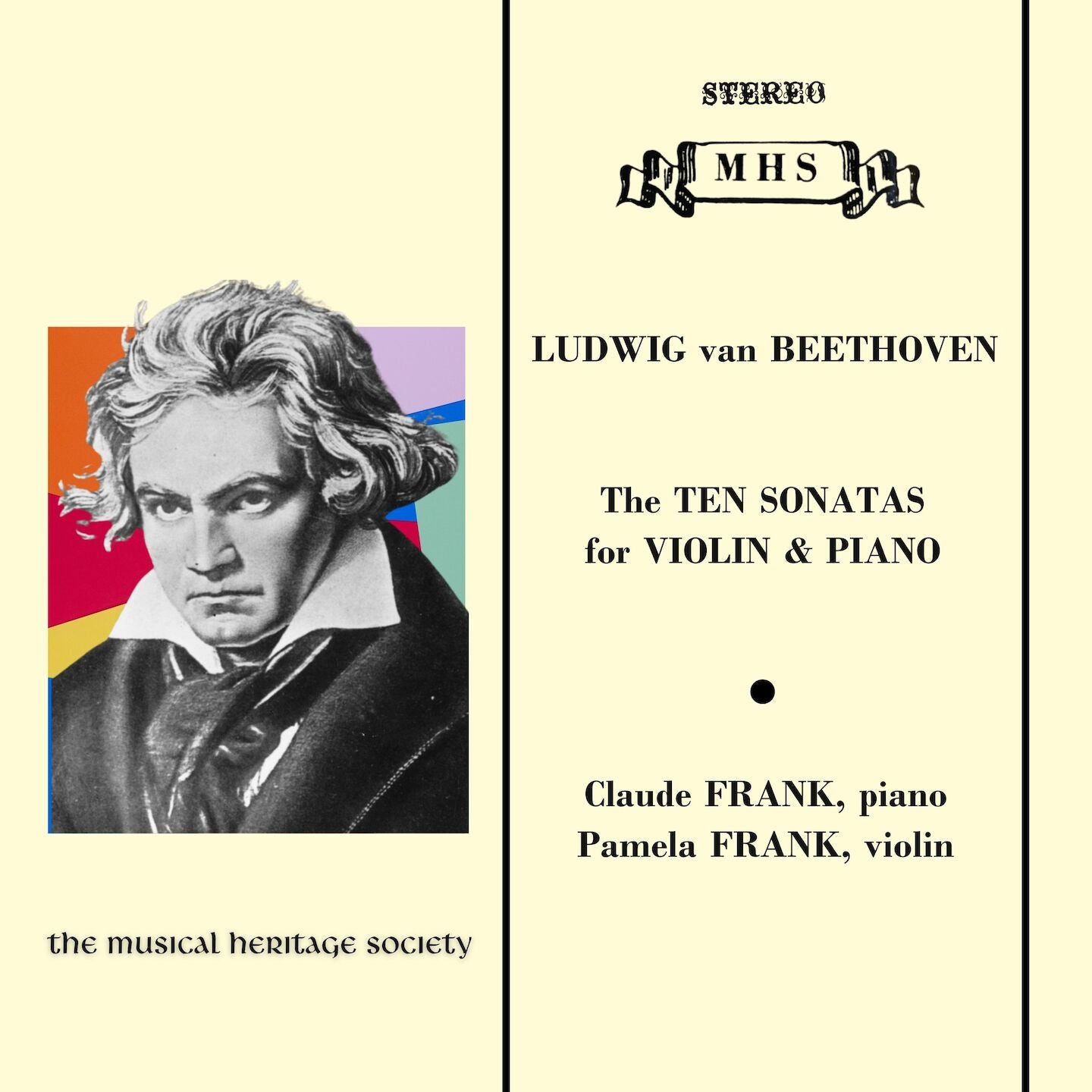 BEETHOVEN: THE 10 SONATAS FOR VIOLIN & PIANO - Pamela & Claude Frank