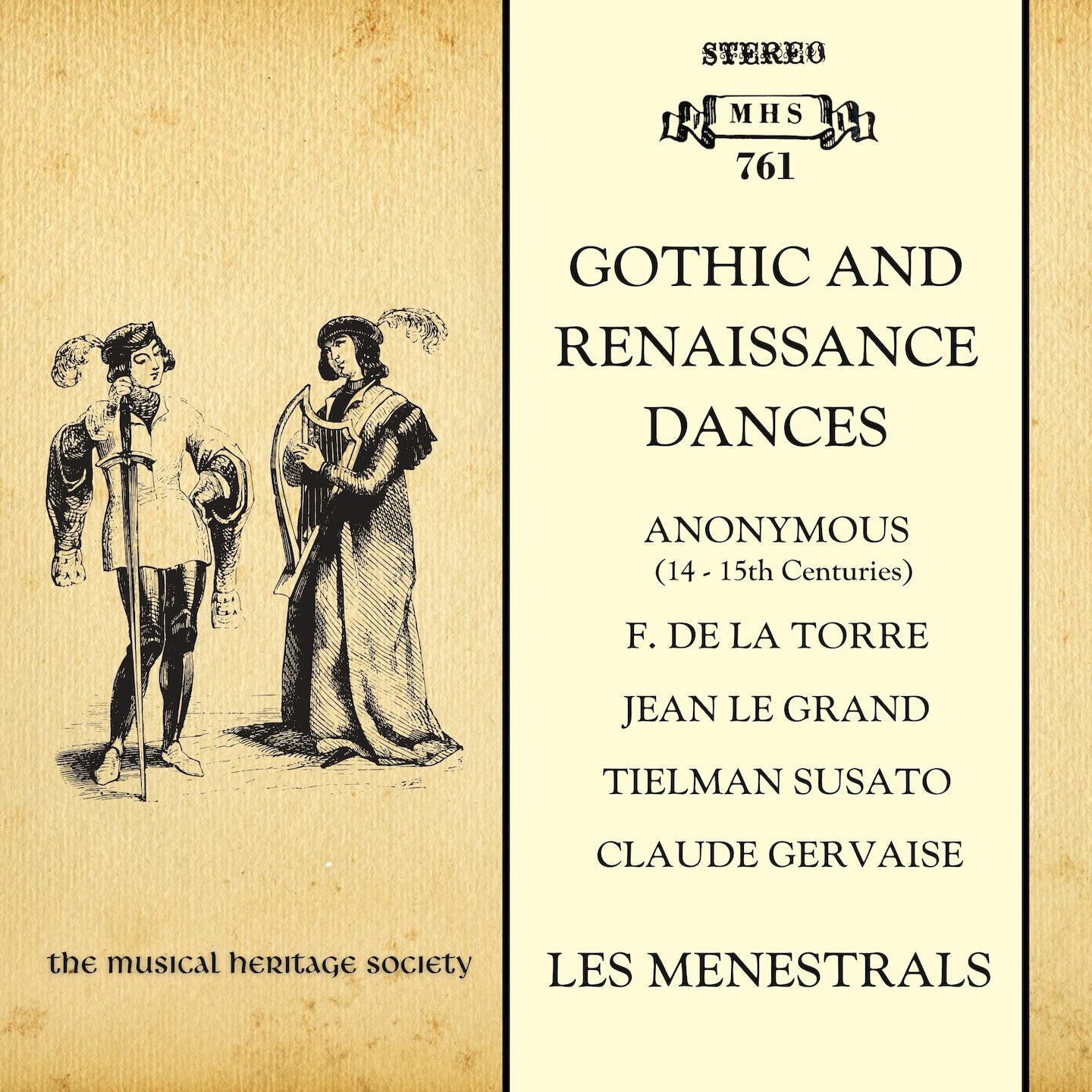 GERVAISE: DANCES (C. 1550) Allemande / Pavane-Passamezzo / Galliarde / Bransles de Bologne