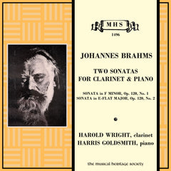 Brahms: Two Sonatas for Clarinet and Piano - Harold Wright, Harris Goldsmith