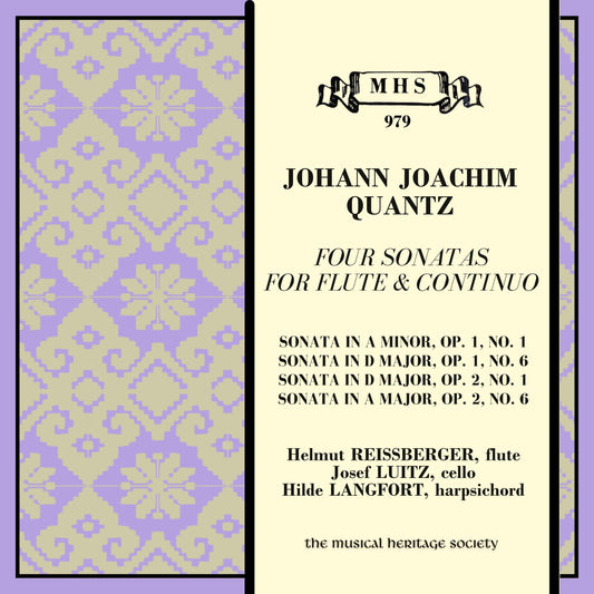 Quantz: Four Sonatas for Flute and Continuo