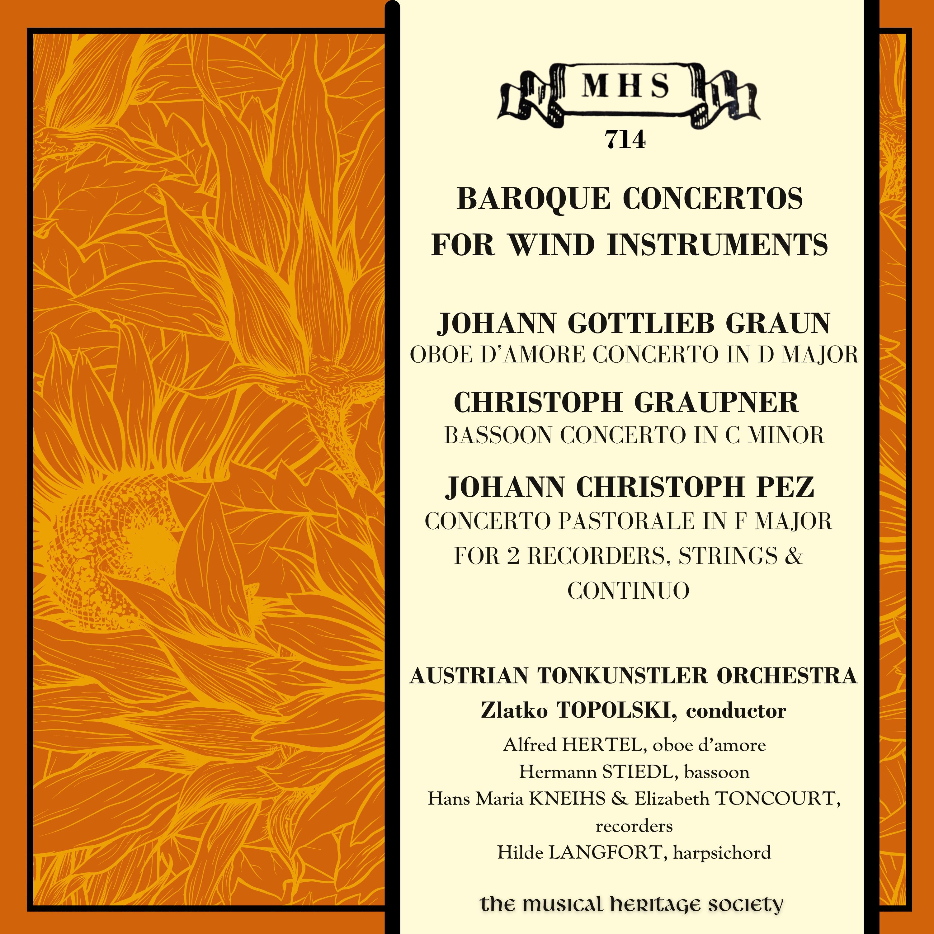 Baroque Concertos for Wind Instruments (Graun, Graupner, Pez) - Austri ...