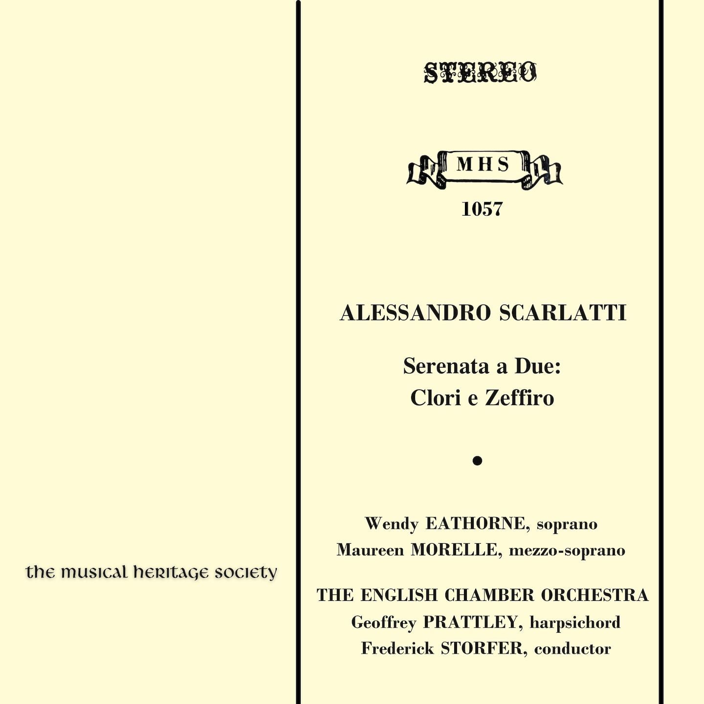 SCARLATTI: Clori e Zeffiro No. 1 Recitative