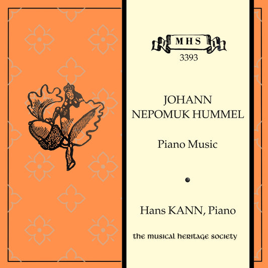 Hummel: Piano Music - Hans Kann, fortepiano