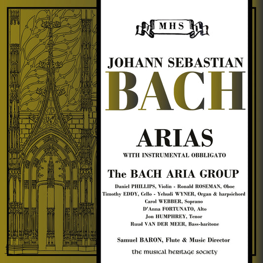 Bach: Arias with Instrumental Obbligato - The Bach Aria Group, Samuel Baron