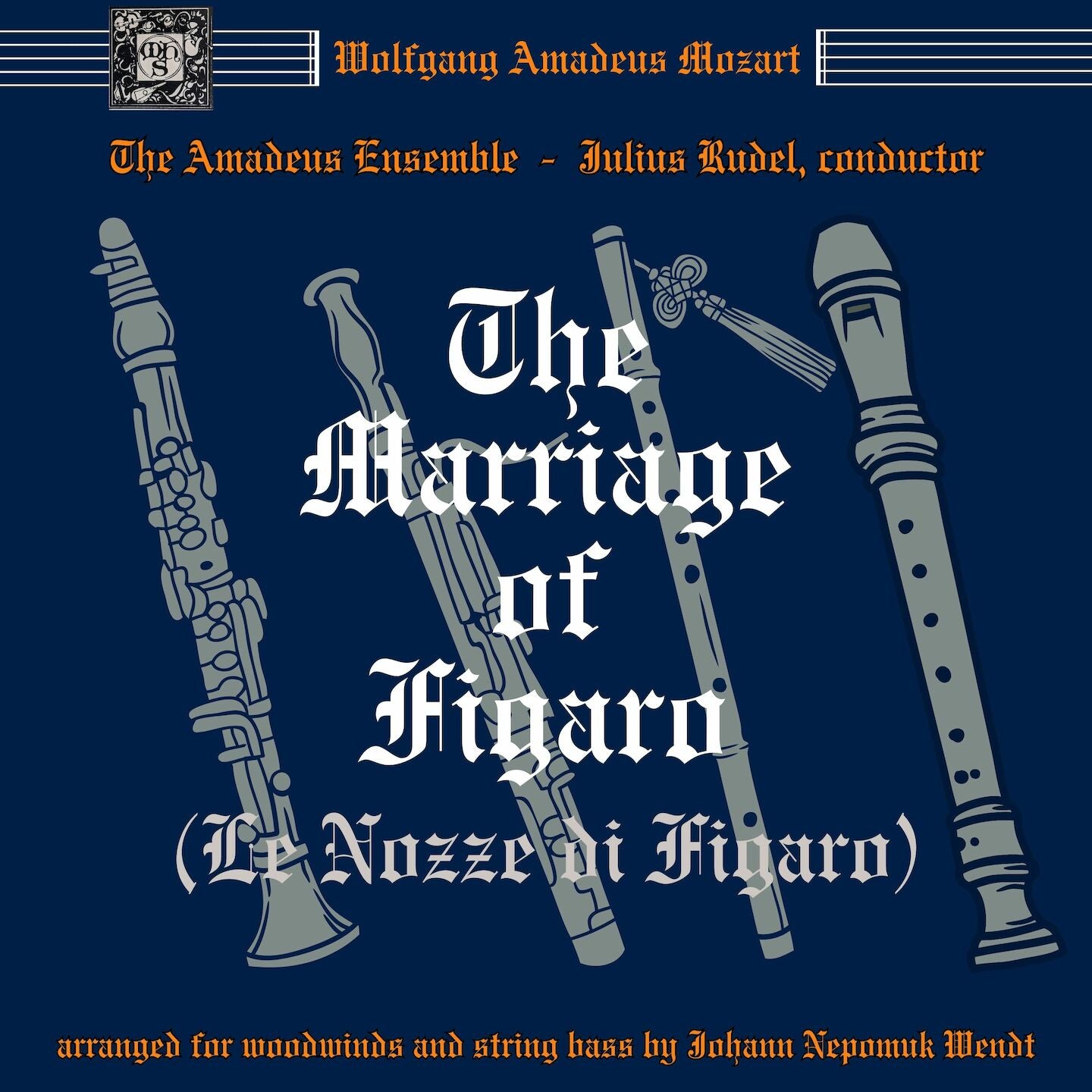 Le Nozze di Figaro, K. 492: 9. Venite, Iinginocchiatevi (arr. for woodwinds and string bass by Johann Nepomuk Wendt)