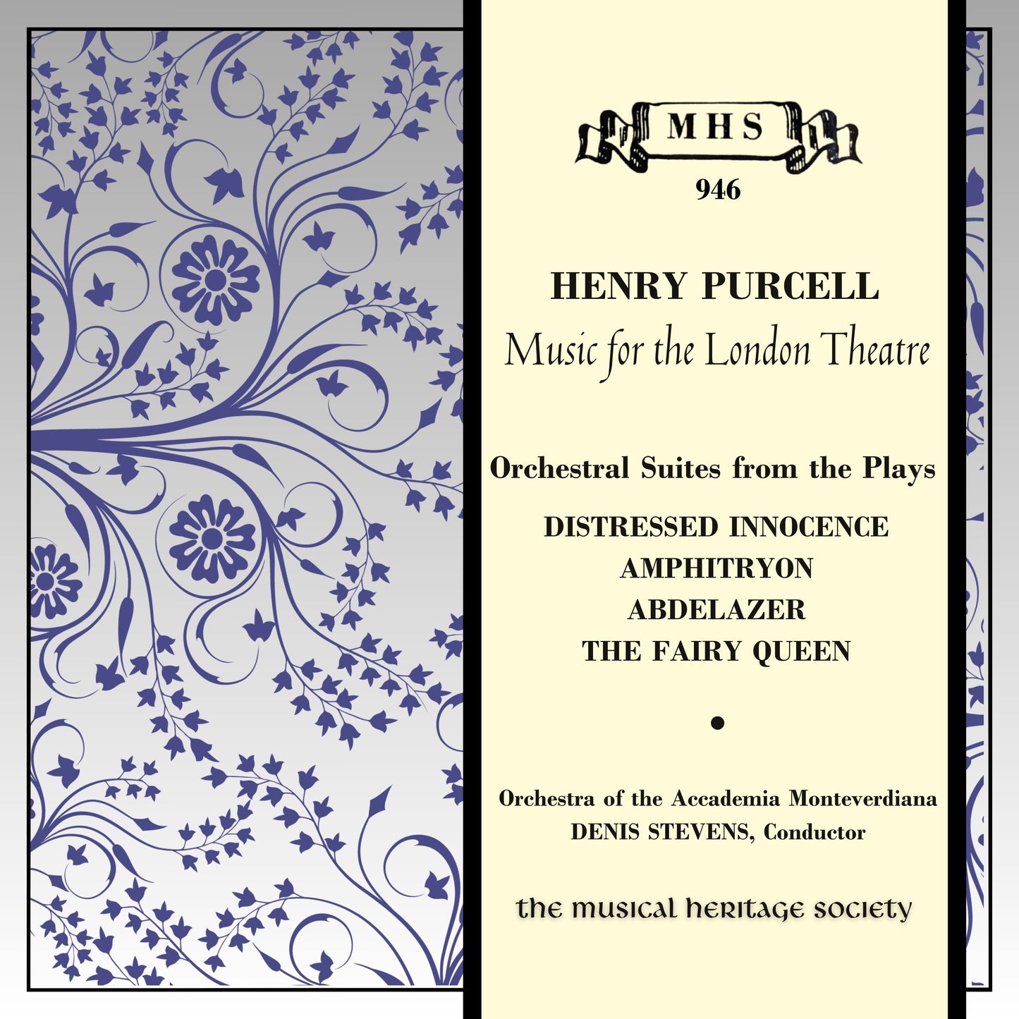 PURCELL: MUSIC FOR THE LONDON THEATER - Denis Stevens, Accademia Monteverdiana