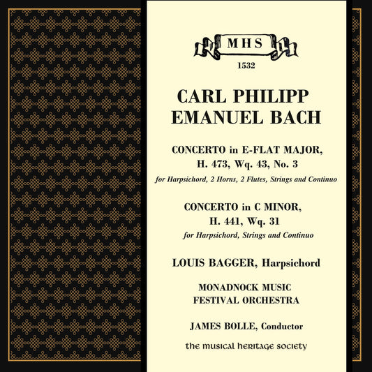 BACH, CARL PHILIPP EMANUEL: Concertos for Harpsichord - Louis Bagger, Monadnock Music Festival