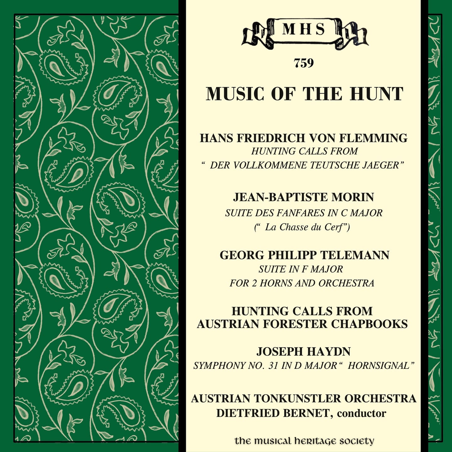 Music of The Hunt - Austrian Tonkunstler Orchestra, Dietfried Bernet