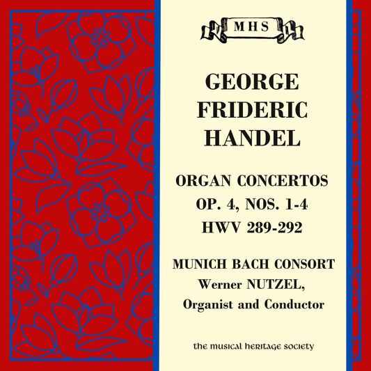 Handel: Organ Concertos, Op. 4, Nos. 1-4 HWV 289-292