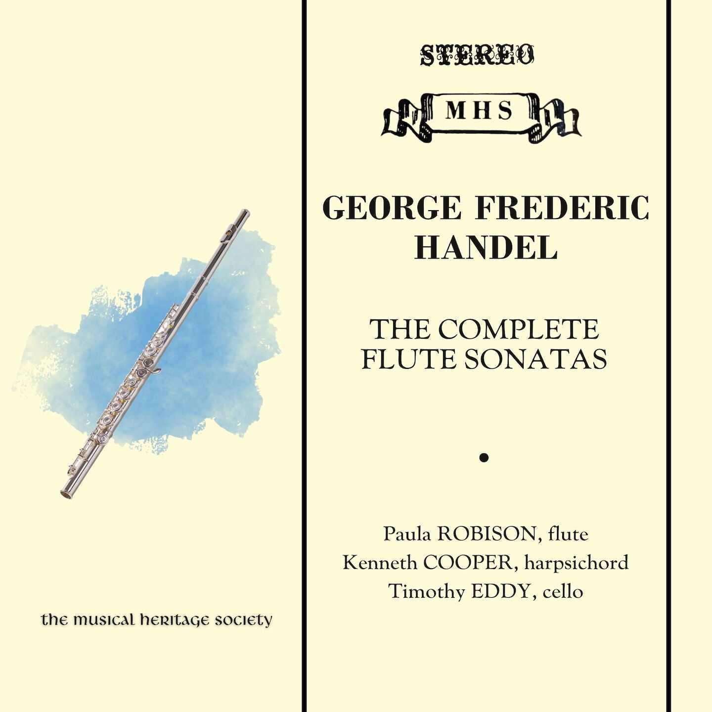Handel: The Complete Flute Sonatas - Paula Robison, Kenneth Cooper