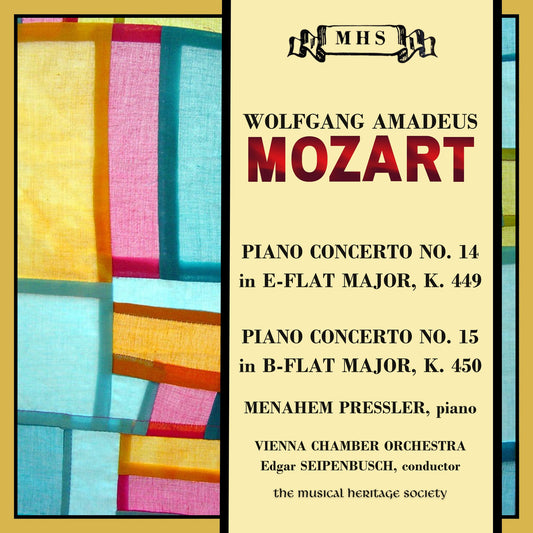 Mozart: Piano Concerto Nos. 14 & 15 - Menahem Pressler, Vienna Chamber Orchestra