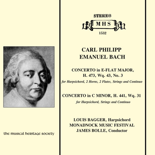 BACH, CARL PHILIPP EMANUEL: Concertos for Harpsichord - Louis Bagger, Monadnock Music Festival